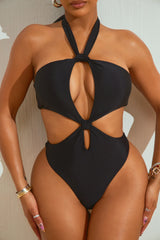 Elaine Cutout 1 Piece Swimsuit - Black