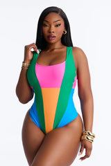 Manhattan Beach Moment 1 Piece Swimsuit - Multi Color