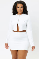 Windward Terry Skirt - White
