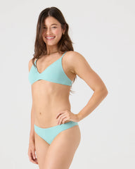 SD Beach Classics Short Sleeve Athletic Triangle Bikini Top