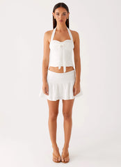 Brissy Halterneck Top - White