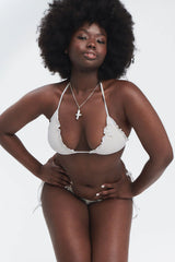 Tiana Ruffle Triangle Bikini Top - Sunrose
