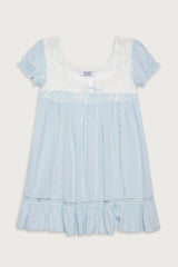 Harmony Mini Dress - Blue Porcelain