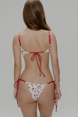 Divine Skimpy String Bikini Bottom - Strawberry Field