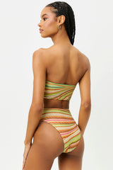 Jenna High Waist Bikini Bottom - Disco Yellow