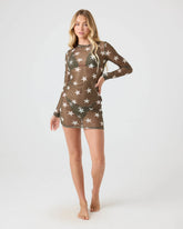 Star Daze Long Sleeve Mesh Dress