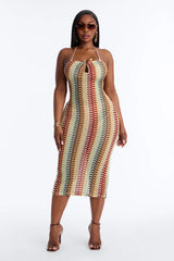 Trisha Coverup Dress - Multi Color