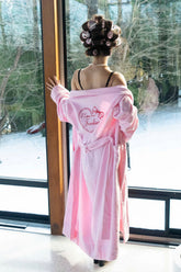 Valentine Terry Robe - Bouquet Pink