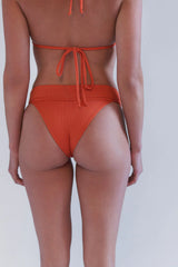 Nick Plissé Cheeky Bikini Bottom - Mango