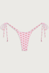 Divine Tie Side Skimpy Bikini Bottom - Baby Berry