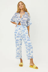 Bianca Low Rise Wide Leg Pant - Surfer Dude