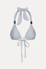 Kealy Reversible Shine Bikini Top - Bouquet