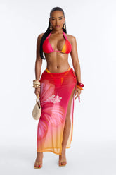 Sunkissed Paradise 3 Piece Bikini Set - Orange/combo