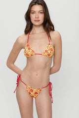 Nick Triangle Halter Bikini Top - Favorite Flower