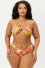 Katarina Terry Halter Bikini Top - Peace Terry