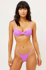 Sara Thong Bikini Bottom - Passionfruit