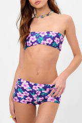 Blue Crush Shine Boy Short - Purple Hibiscus