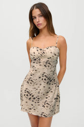 x JENNIE Scarlet Satin Mini Dress - Marrakesh