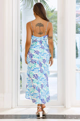 Blossom Waltz Maxi Dress Blue