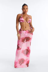 Crushing On You Bikini And Sarong - Pink/combo