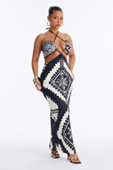 Daydream 2 Piece Detachable Bandeau Bikini Set - Black/combo