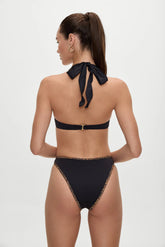 x BELLA HADID Presley High Waisted Bikini Bottom - Lucky Leopard