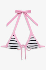 Taite Skimpy Triangle Bikini Top - Vintage Stripe