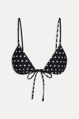 Elena Reversible Micro Bikini Top - Frost