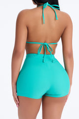 Maui Mix And Match Biker Short Bikini Bottom - Mint