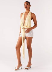 Neptune Halter Top - Yellow