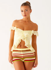 Miffy Mini Shorts - Yellow Multi