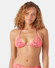 Garden Twirl Tiki Triangle Bikini Top