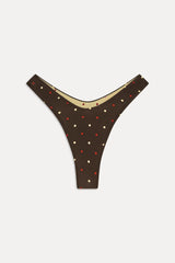 Full Moon Reversible Shine Bikini Bottom - Honey Bug