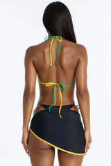 Seaside Serenade Bikini And Coverup Skirt - Black