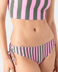 Stripe Out Lace Hipster Full Bikini Bottom