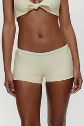 Caster Terry Cheeky Boy Shorts - Lemon