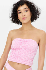 Lani Strapless Bikini Top - Baby Pink