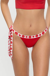 Coco Skimpy Bikini Bottom - Red Dottie
