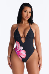 Flora Femme 1 Piece Swimsuit - Black