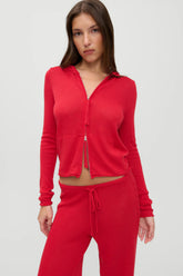 x JENNIE Atlas Knit Hoodie - Lip Tint