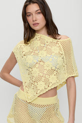 Sophie Crochet Poncho - Whipped Butter