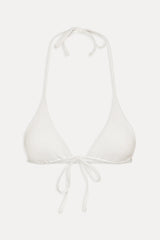 Paradise Halter Bikini Top - Optic White