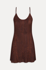 x Réalisation Par Luz Mini Slip Dress - Python