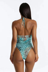 Say What U Mean 1pc Swimsuit - Blue/combo