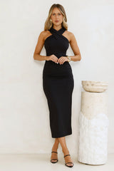 Crushing On You Midi Dress Black