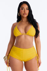 Maui Mix And Match Triangle Bikini Top - Mustard