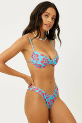 Enzo Terry Cheeky Bikini Bottom - Blue Magic