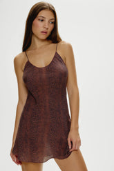 x Réalisation Par Luz Mini Slip Dress - Python