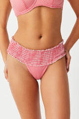 Sofie Micro Bikini Bottom - Ladybug Gingham