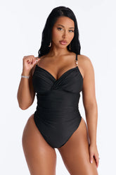 Savoring Summer 1 Piece Swimsuit - Black